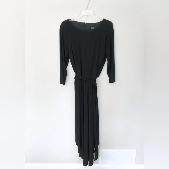 MSK Black wide leg Jumpsuit with 3/4 length sleeves - Picture 5 of 13